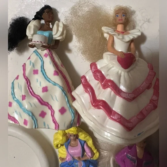 Vintage Mattel 1990’s McDonalds Barbie Happy Meal Kids Toys- Lot Of 7 - Picture 6 of 16